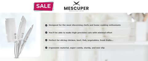 Qinux Mescuper Chef's Knife Set Reviews 2024 Buyer Alert