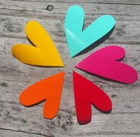 Imperfect hearts decal pack {Decals} – vinyl heart stickers for cars, tumblers, scrapbooking, and personalised crafts.