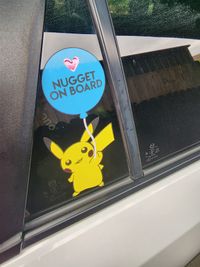 Custom nuggust on board {Decal} – personalised vinyl car sticker for safety, gifts, and fun vehicle decoration.