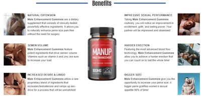 ManUp Gummies Canada - Best Male Enhancement Formula Reviewed (2024 Rankings) No.1