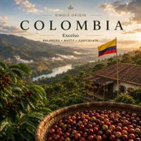 Single origin Colombia coffee beans from Huila and Cauca with red berry, panela, and citrus notes.