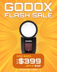 Godox Flash Sale - save on V1 flash units